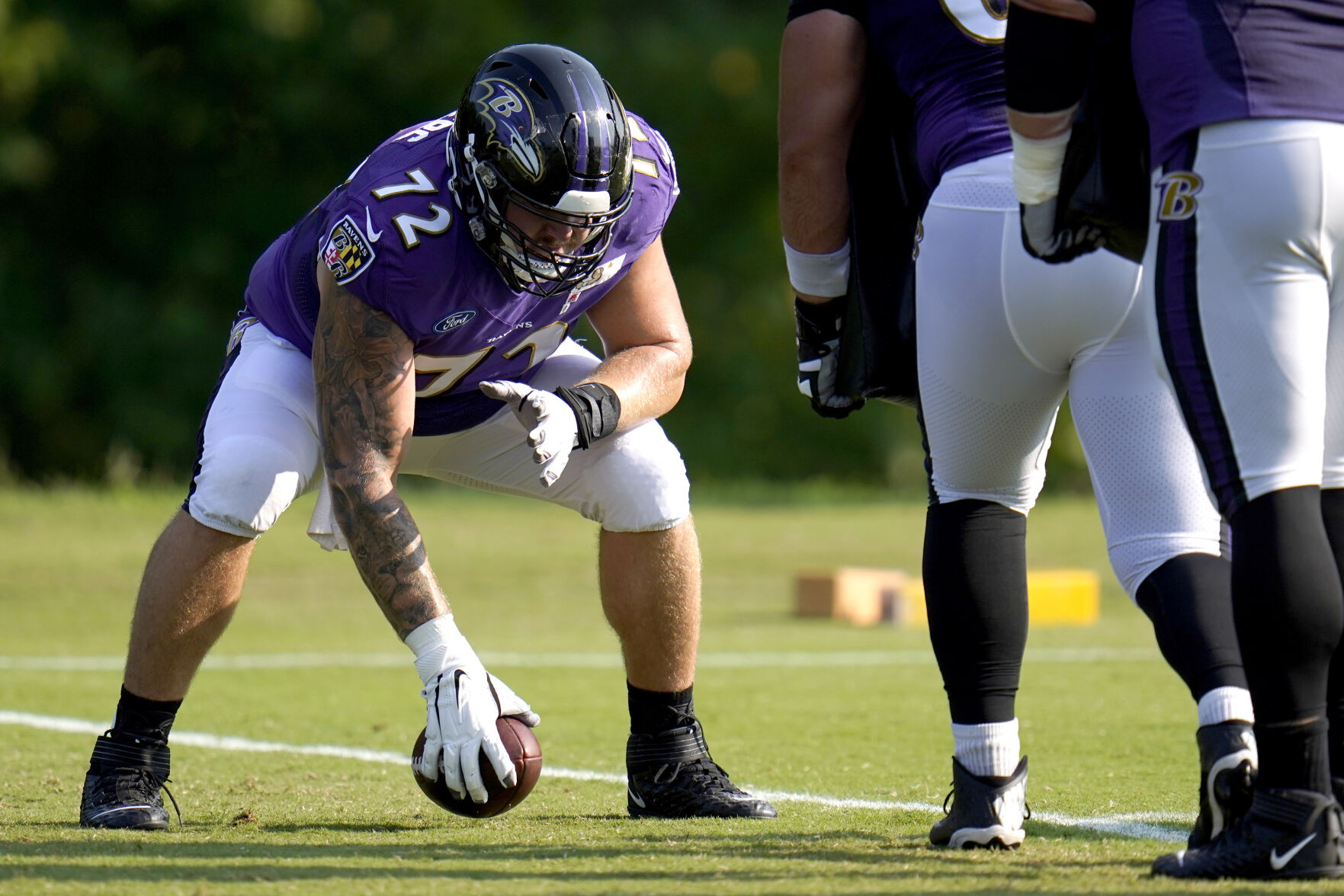Baltimore Ravens guard Ben Powers